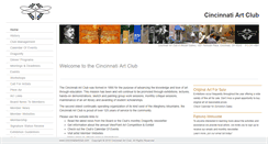 Desktop Screenshot of cincinnatiartclub.com