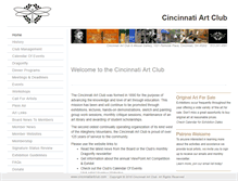 Tablet Screenshot of cincinnatiartclub.com